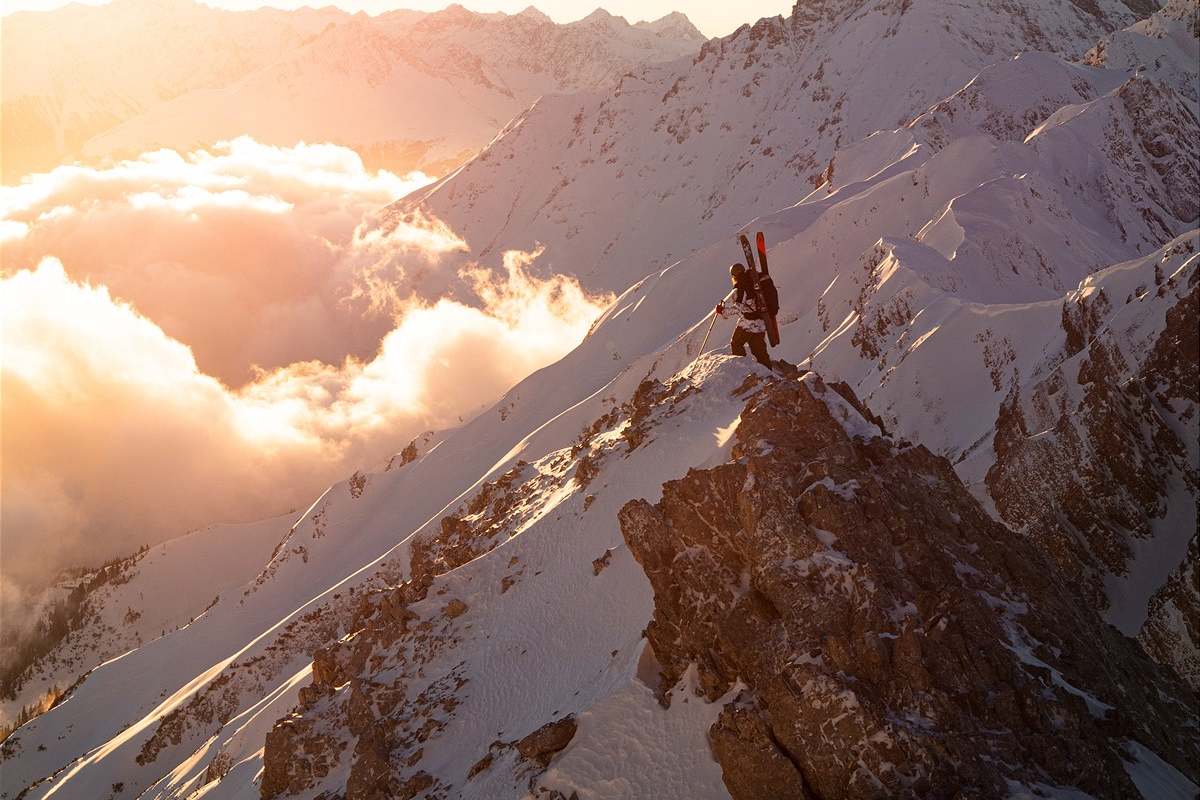 Die Nordkette auf einer Skitour im rechten Licht