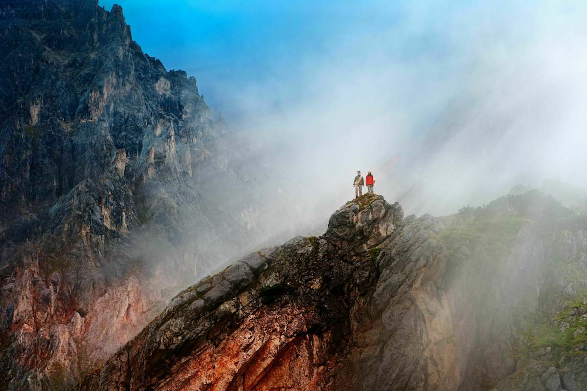 Wanderer bei Filzmoos im Salzburger Land