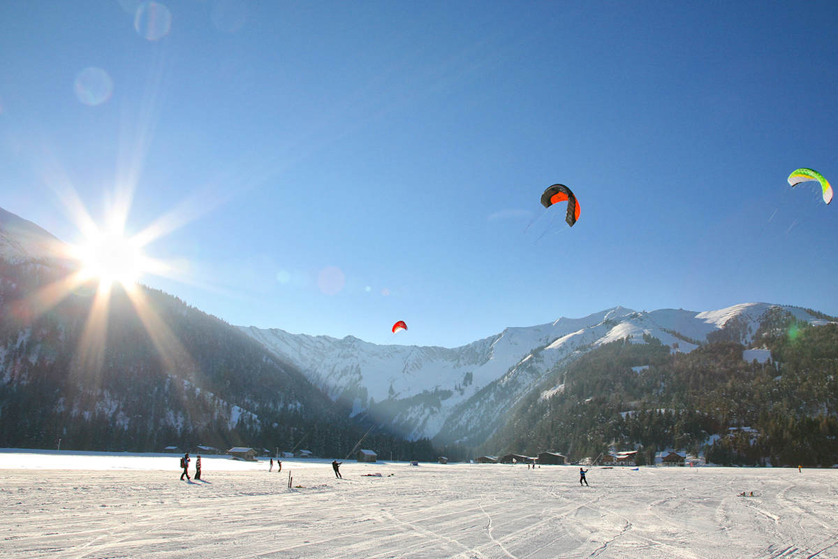 Snowkiten, Achensee, Achenkirch