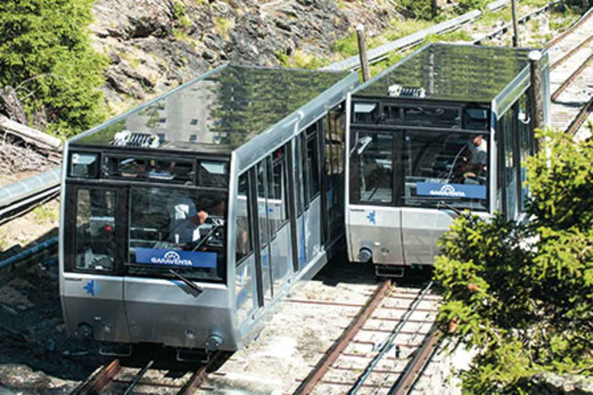 Seilbahn-Fahrzeuge: Standseilbahn