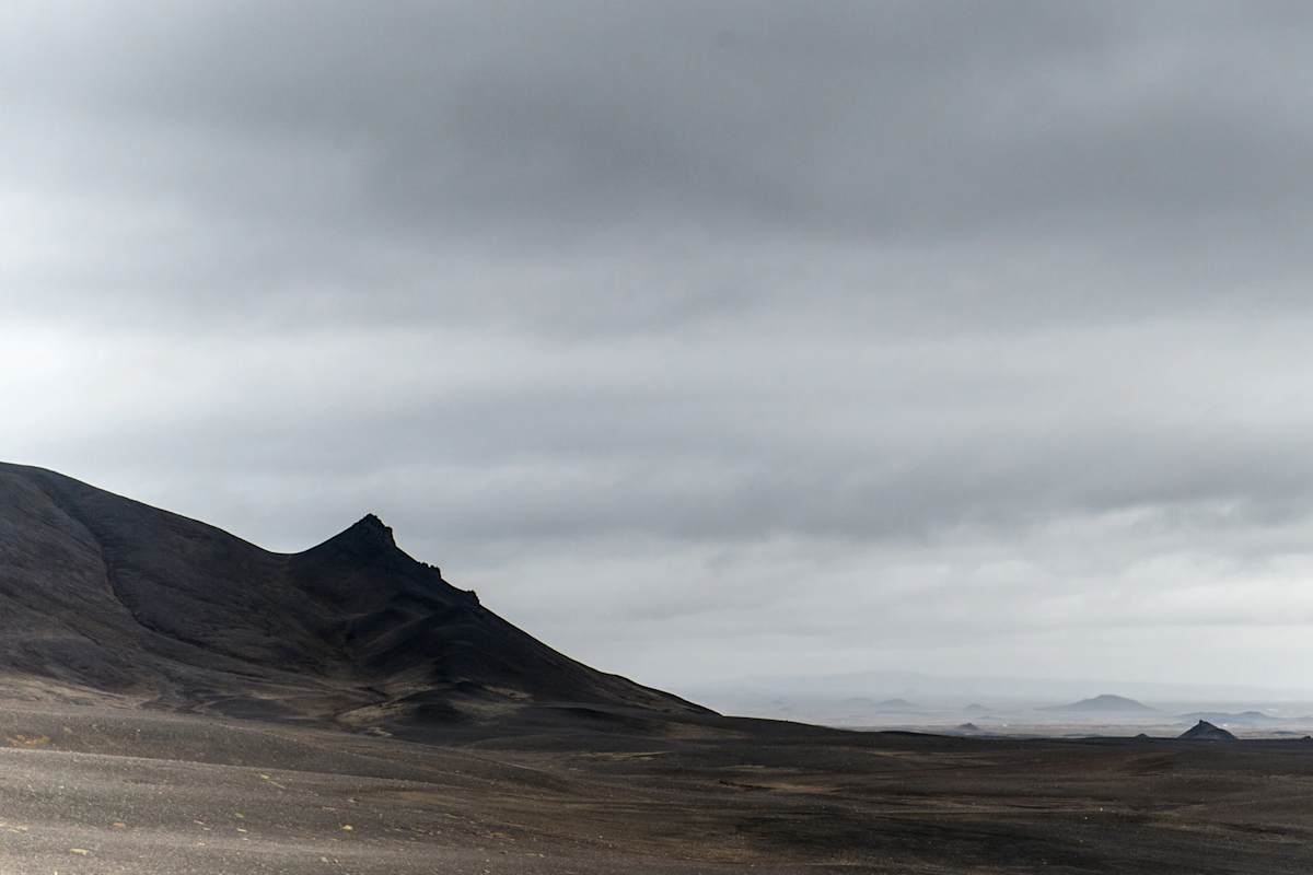 Unwirtliche Landschaft im Norden Islands