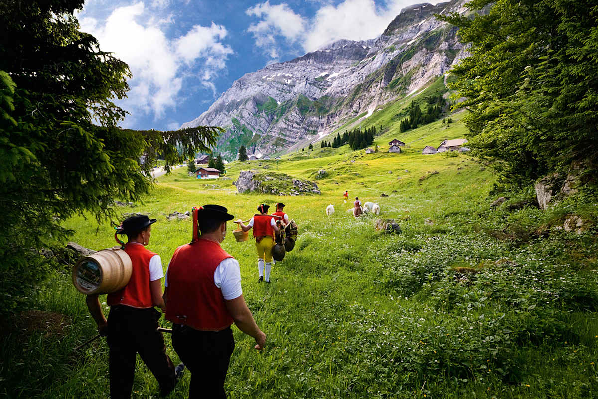Appenzellerland: Alpfahrt auf der Schwaegalp