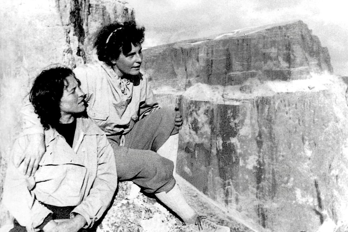 Paula Wiesinger (links) mit Leni Riefenstahl