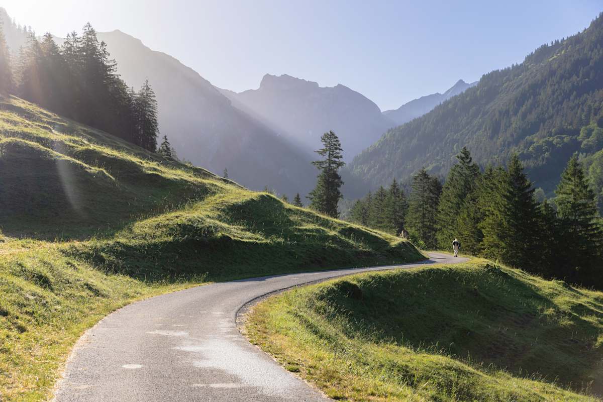lichtstimmung im oytal in oberstdorf