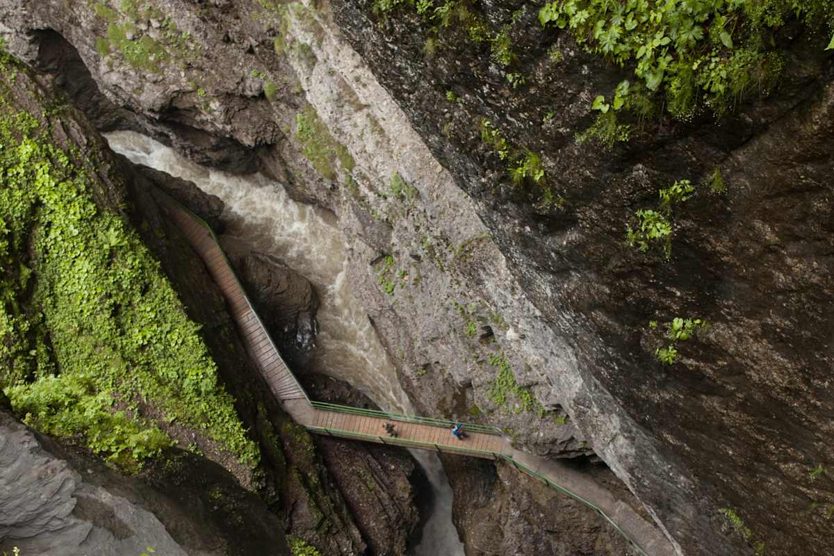 blick in die breitachklamm in oberstdorf