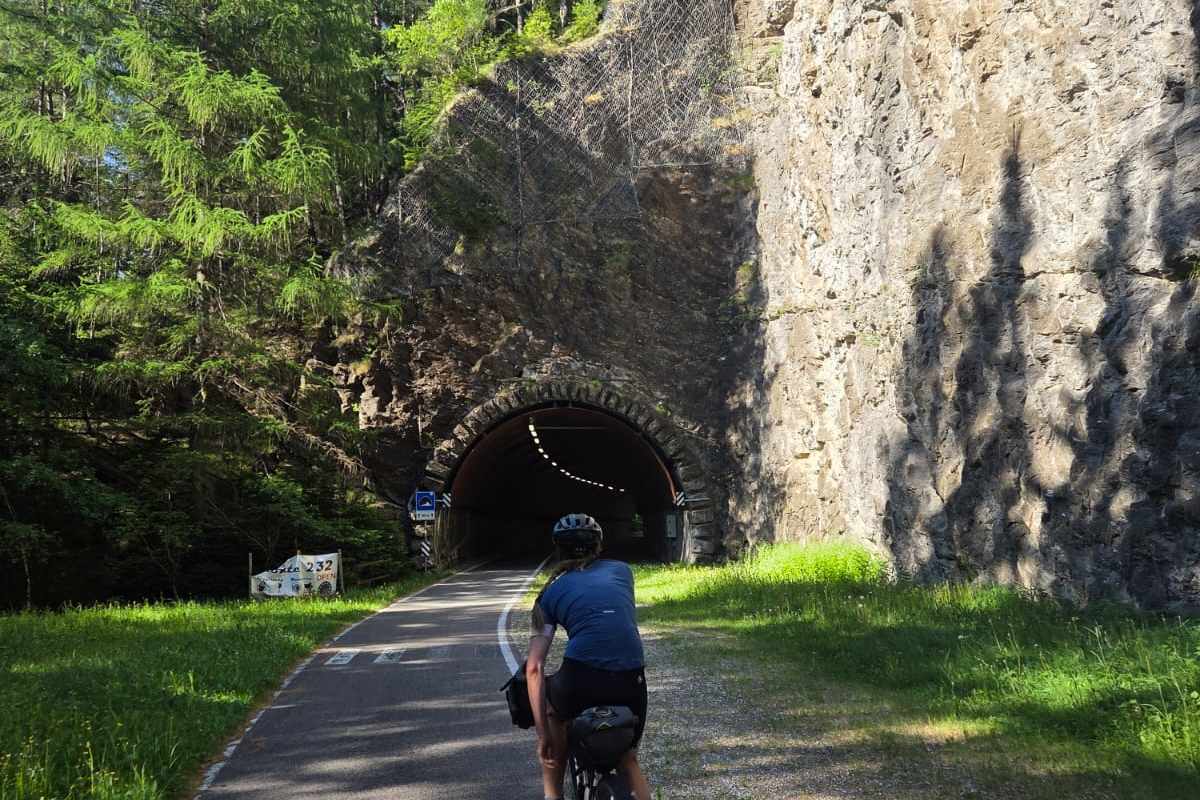 Der Radweg kurz vor Brennerbad