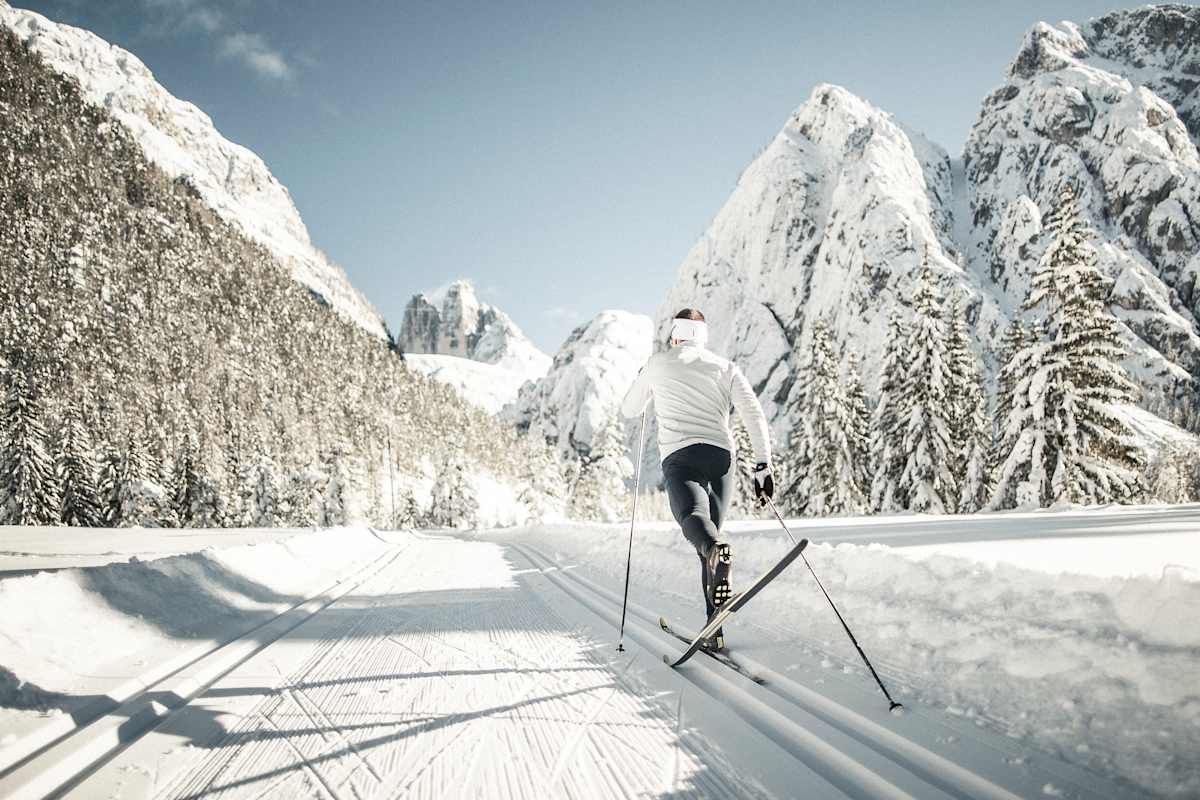 Langlaufen im Talschluss bei Toblach