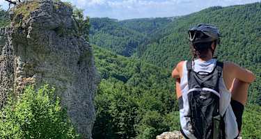 Ausblick vom Torfelsen Richtung Eyachtal