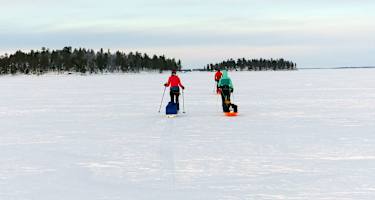 Skiwandern Inarisee Lappland
