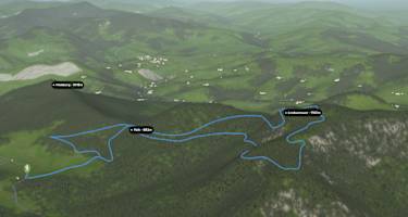 Bergwelten: 3D-Kartenausschnitt der Wanderung auf die Lindaumauer