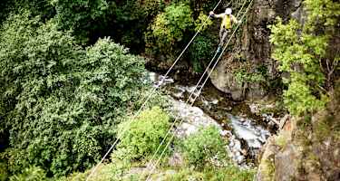 Hoachwool Klettersteig Schlucht
