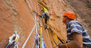 David Lama und Conrad Anker klettern im Zion National Park 2015