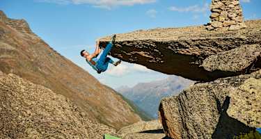Bouldern Silvapark Paznaun Galtür Bergwelten