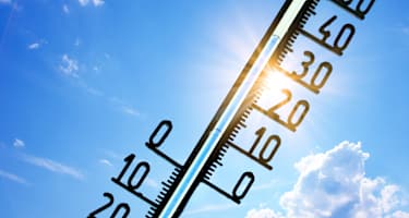 Thermometer mit 35 Grad