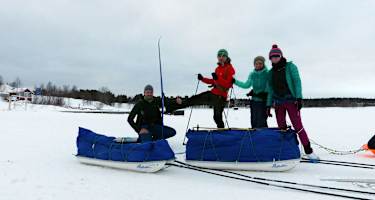 Skiwandern Inarisee Lappland