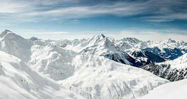 Winterwunderland: Blick vom Sonnenkopf in Richtung Montafon