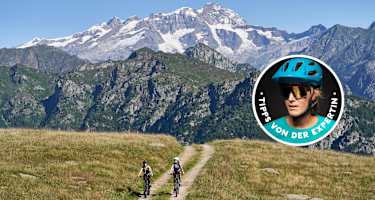 Biken im Valsesia mit perfekter Kulisse des Monte-Rosa-Masivs