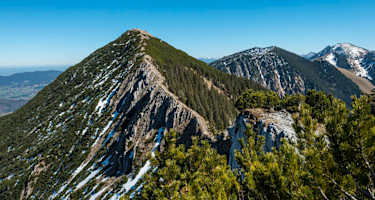Grat und Gipfel der Brecherspitz in den Schlierseeer Alpen, Bayern