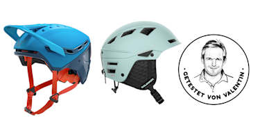 Die Skitourenhelme DYNAFIT TLT und SALOMON MTN LAB