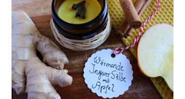 Wärmende Ingwer-Salbe mit Apfel, Chili, Nelke und Zimt