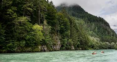 Kanuwandern an der Drau