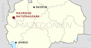 Karte Mazedonien Mavrovo Map