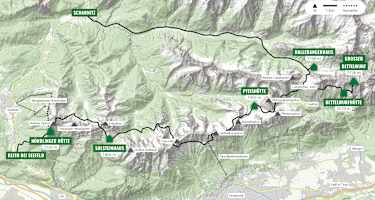 Routenübersicht Karwendel Höhenweg