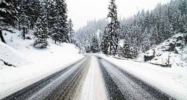 Strasse Winter