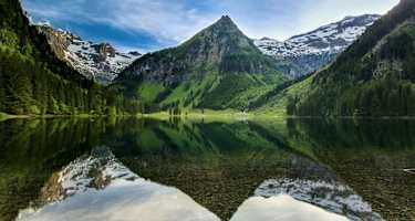 Schwarzensee im Naturpark Sölktäler in der Steiermark
