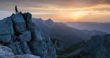 Auf der Dreitorspitze (2.682 m) im Wettersteingebirge