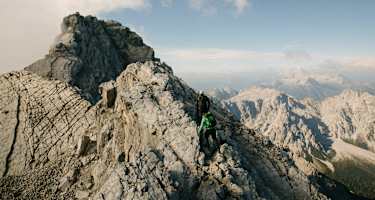 Alex Huber von den Huberbuam am Grat des Watzmanns