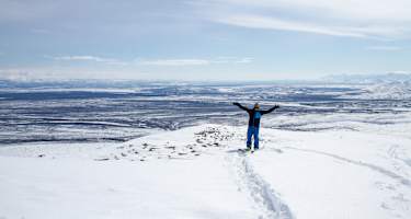Auf dem Weg zum höchsten Berg Ostsibiriens, den Gora Pobeda