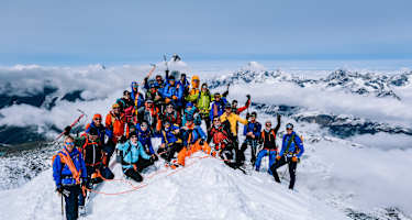 Am Gipfel des Breithorns (4.164 m)