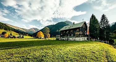 Die Oberlandhütte in den Kitzbüheler Alpen
