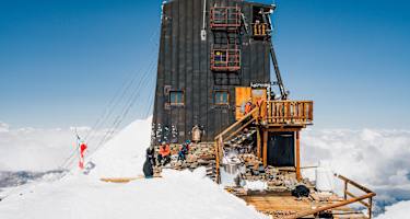 Die Margheritahütte ist die höchstgelegene Hütte und das höchstgelegene Gebäude Europas.