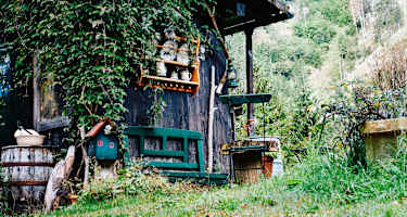 Der Gastgarten der Moaralm
