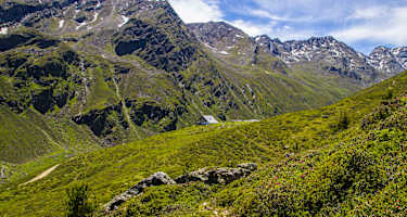 Die Potsdamer Hütte in den Stubaier Alpen