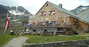 Die Reisseckhütte auf 2.287 m in der Kärntner Reisseckgruppe