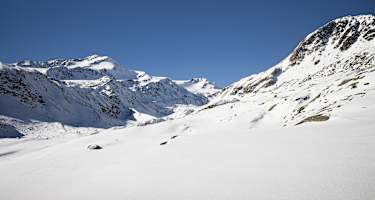 Monte Cevedale (3.769 m) und vorgelagerte Zufallspitzen, Martelltal, Südtirol