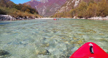 Auch im Herbst wunderschön, die Soča