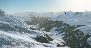 3-D-Ansicht der Skitour auf das Mittagshorn
