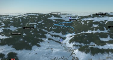 3-D-Ansicht der Rodelbahn am Wasserfallen