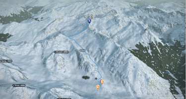 Übersicht Skitour Rotwandeck