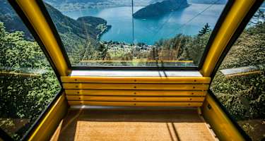 Aussicht von der Seilbahn Vitznau Wissifluh