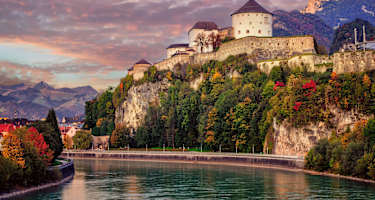 Die Altstadt von Kufstein mit ihrer beeindruckenden Burganlage