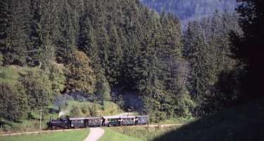 Entlang der Trasse der Ybbstalbahn wandert man durch die idyllische Landschaft
