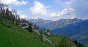 Berghöfewanderung Steinfeld - Blick zum Goldeck