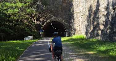 Der Radweg kurz vor Brennerbad