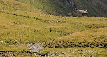 Die Brixner Hütte am Pfunderer Höhenweg