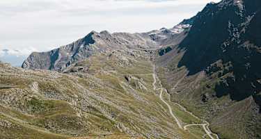 Das Timmelsjoch ist Ausgangspunkt für die Wanderung zum Brunnenkogelhaus